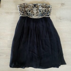 FINAL PRICE: Kay Unger Beaded Bodice Dress